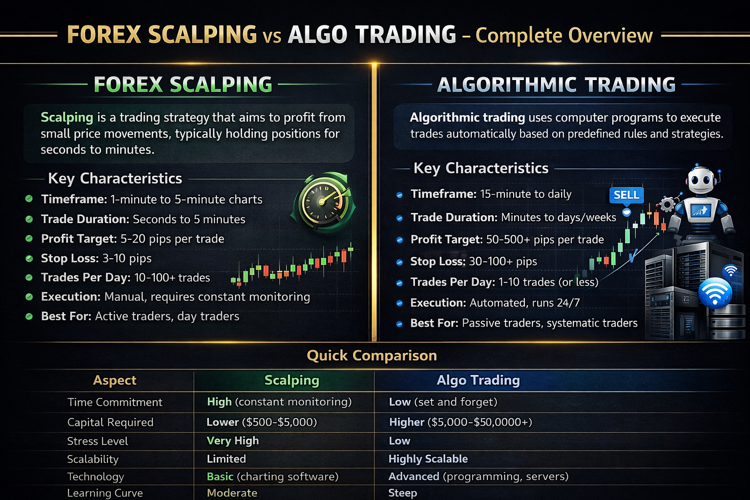 Scalping vs Algorithmic Trading Overview Comparison