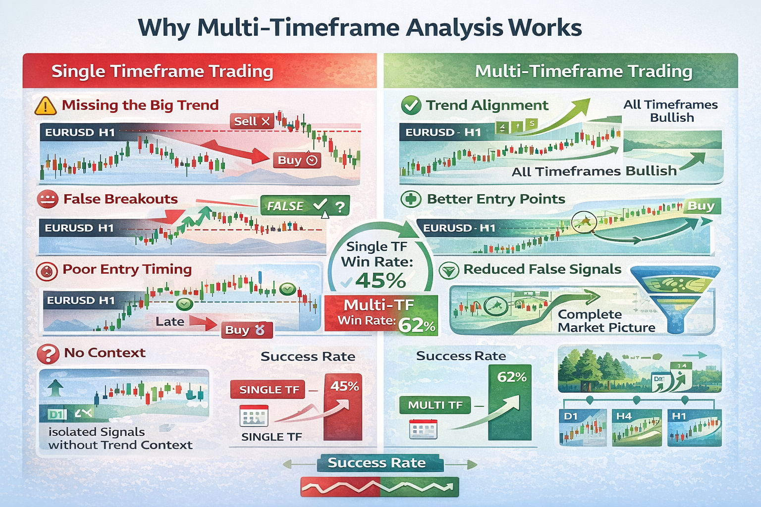 Benefits and advantages of multi-timeframe analysis